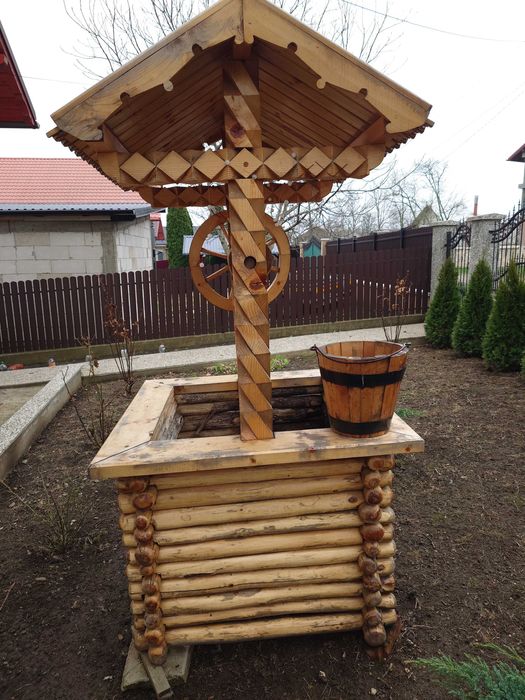 Fântânița de lemn pentru design