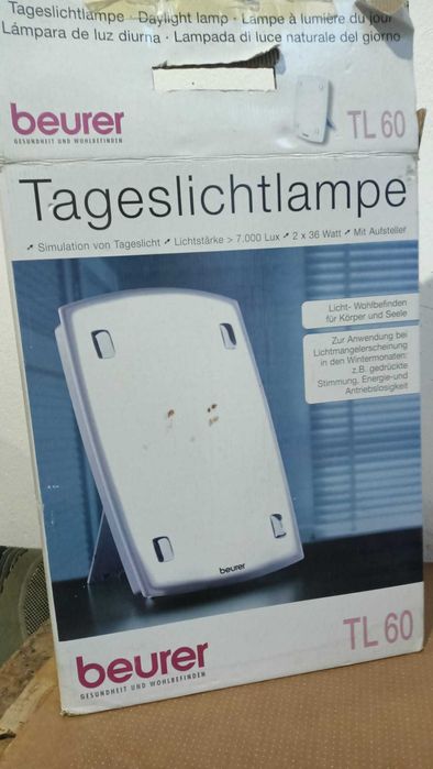 Lampă Cu Lumină Diurnă Nouă Beurer TL60 Dispozitiv Medical Fototerapie