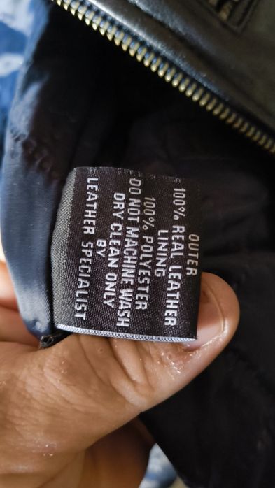 Geaca piele naturala biker S