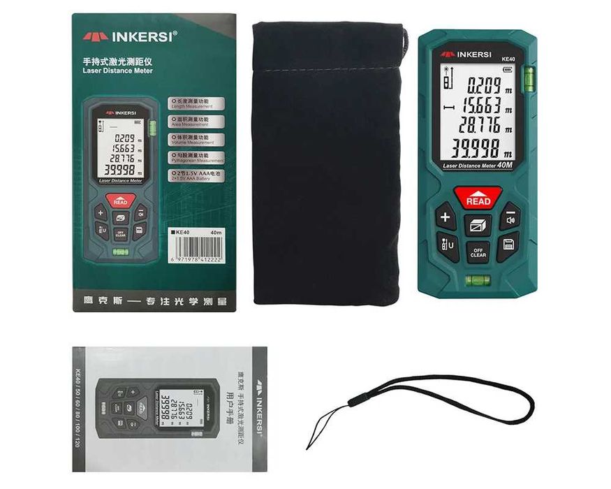 Профессиональный Лазерный Дальномер INKERSI 40м 50м 70м