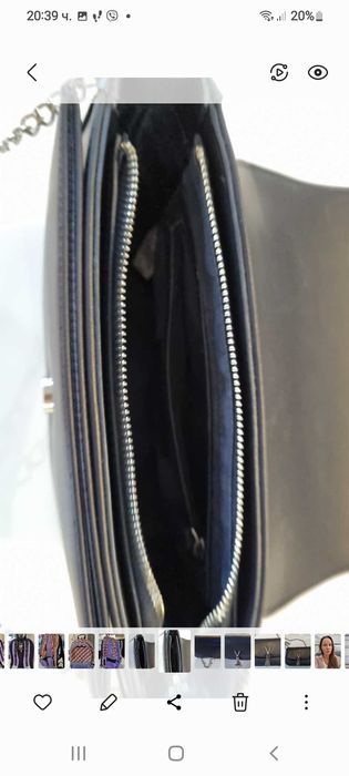 Чанта Валентино тъмно синя