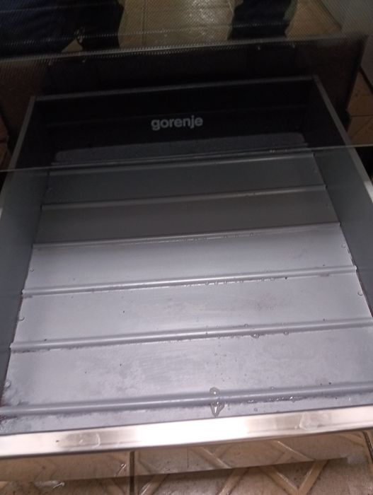 Иноксова свободно стояща печка с керамичен плот Gorenje 2 год.Гаранция