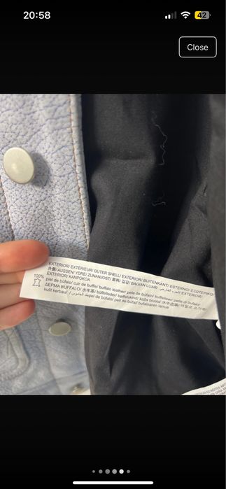 Geaca 100%piele zara man