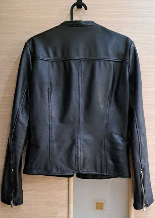 Кожаная куртка Mango, размер S.