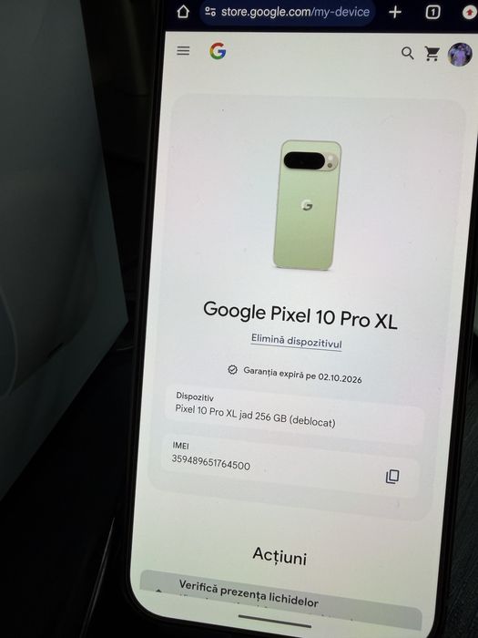 Google Pixel 10 Pro XL - 256 GB / 16GB RAM - ca si nou/ fullbox