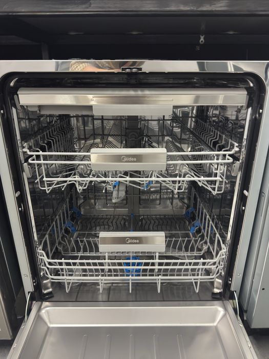 Mașină de spălat vase semi încorporabilă cu setrar pentru tacamuri Midea SU 7.35X14BS