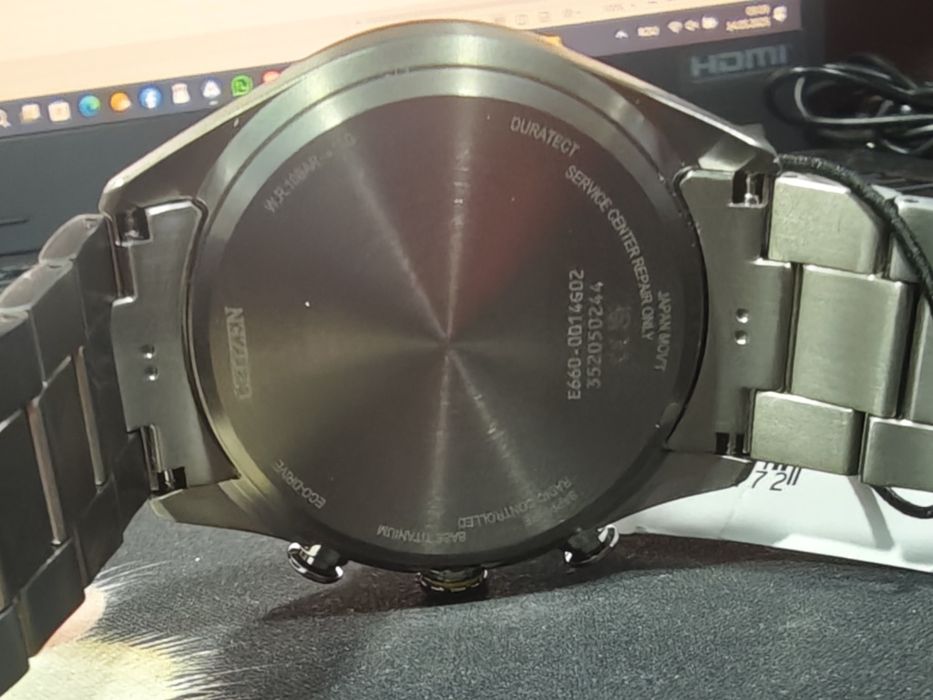 Ceas Citizen Super Titanium EcoDrive Safir CB5947-80E NOU!