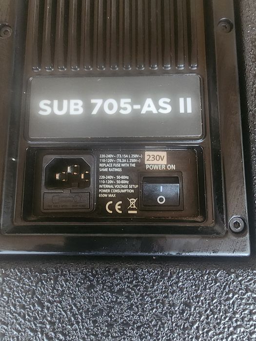 Vand boxe active +bas sub 705-as ii