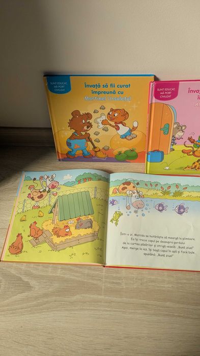 Set de 3 cărți din categoria Sunt educat, Ma port civilizat: Învață să fii curat cu Martinel,