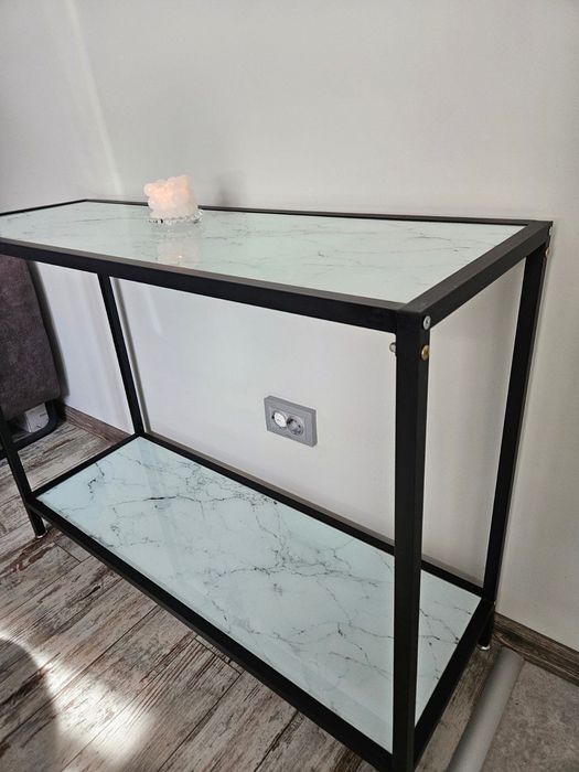 Конзолна маса стъкло от мрамор