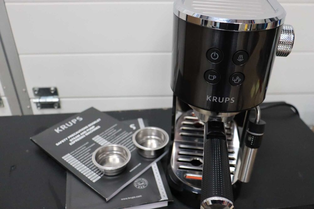 Кафемашина Krups Virtuoso+ , 15bar, неръждаема, еспресо и капучино