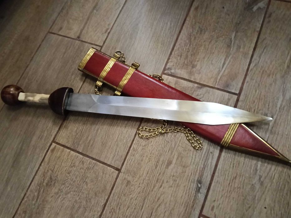 Sabie Romană Gladius Pompeii - Oțel Carbon - Impecabilă