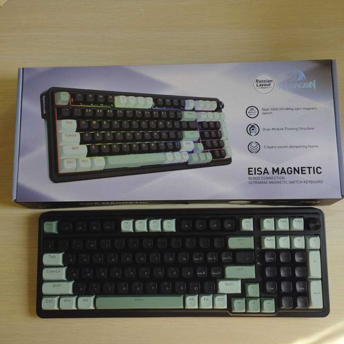 Redragon EISA K686 HE магнитная клавиатура RU/EN -офицальная