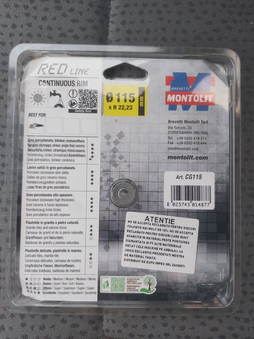 Disc diamantat Montolit nu Bosch Makita