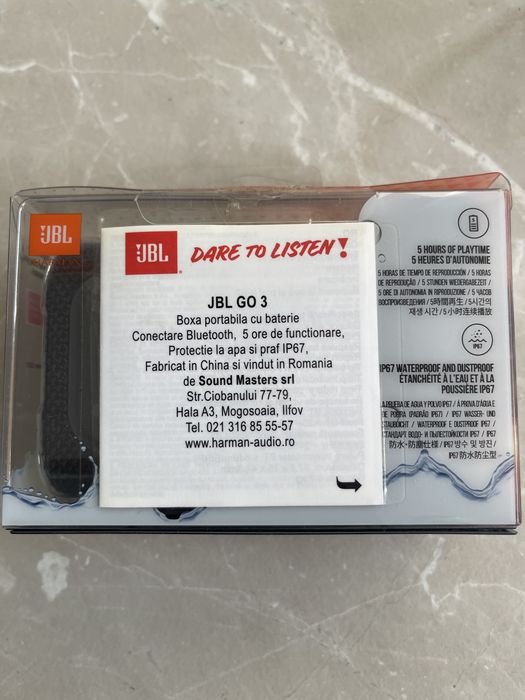 JBL GO 3 , boxă