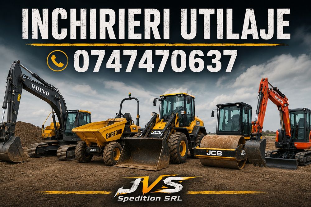 Inchiriez miniexcavator,sapaturi,fundatii etc