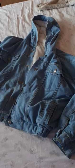 geaca groasa de iarna  denim