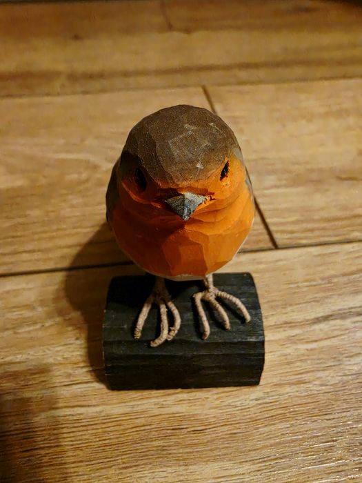 Figurina sculptata din lemn, macaleandru