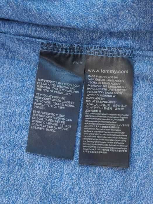 Tricou Tommy Hilfiger - Slim Blue Sidef