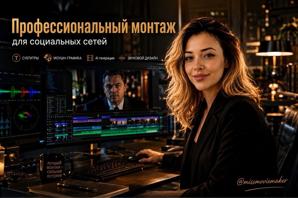 Видеомонтаж и создание контента ИИ