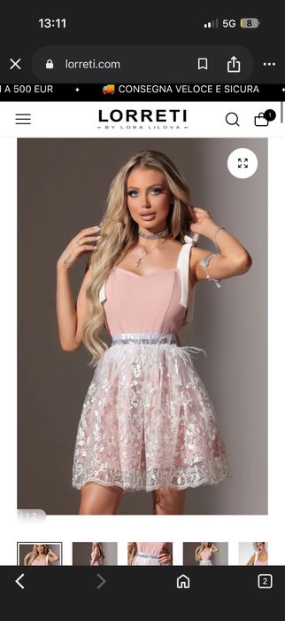 Рокля Лорети - Носена 1 път без забележки