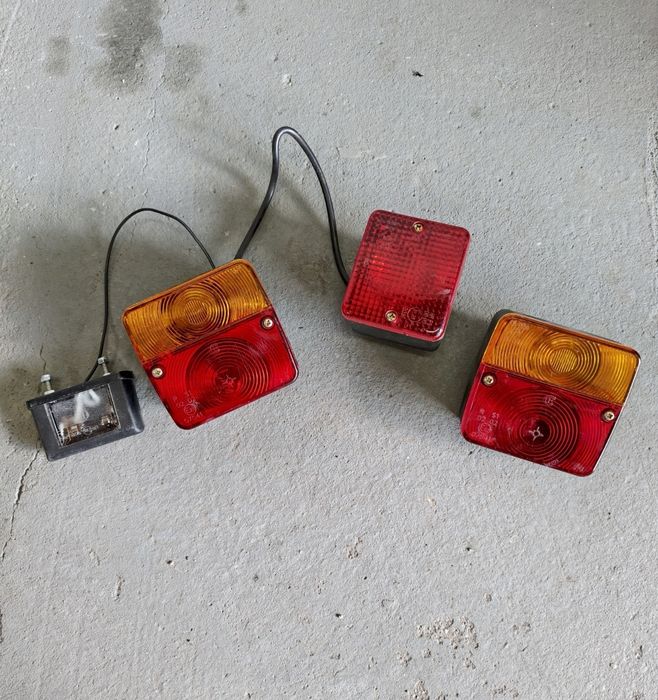 Фары на прицеп с подсветкой номера и туманкой