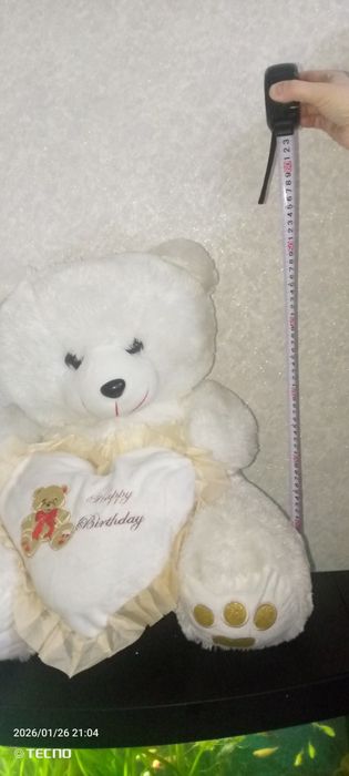 Мягкая игрушка - медведь и заяц!