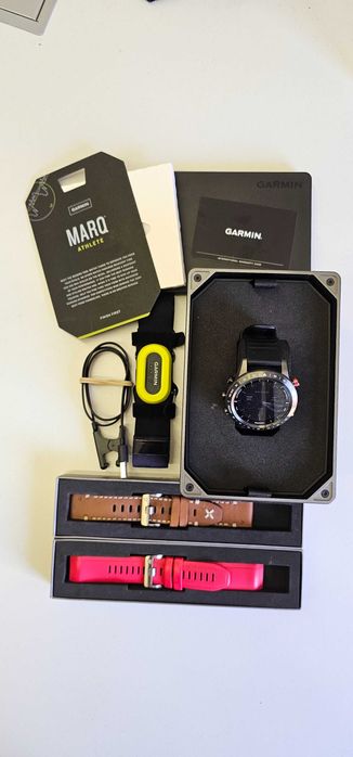 Ceas Garmin Marq Athlete - set complet cu acte si cutie + 2 bratari