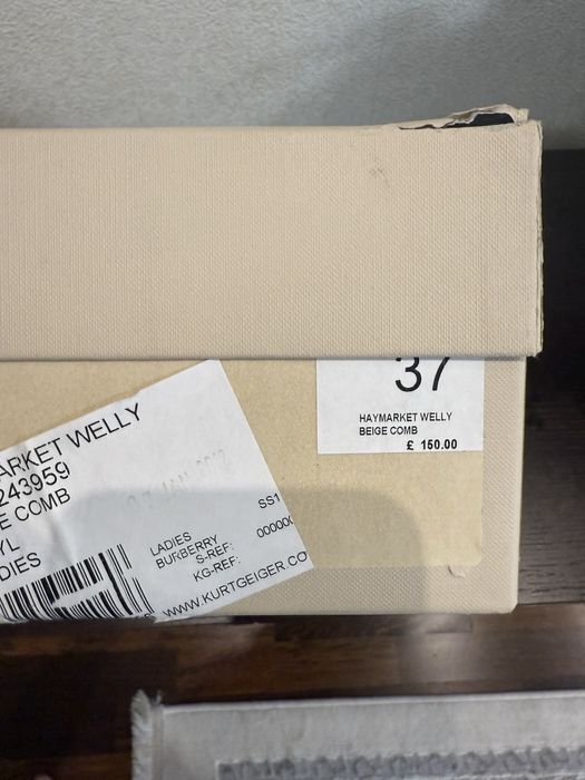Резиновые сапоги Burberry оригинал