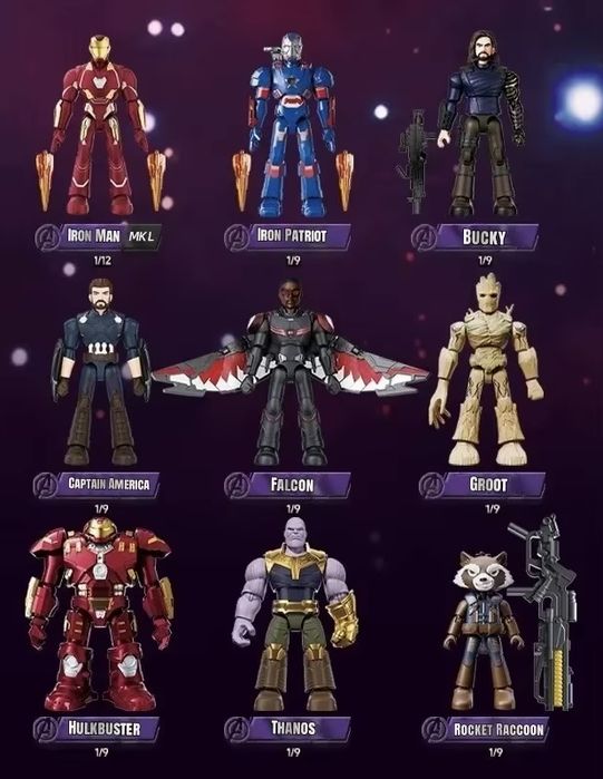 Blokees Marvel Hero Galaxy series 2/3/4/5