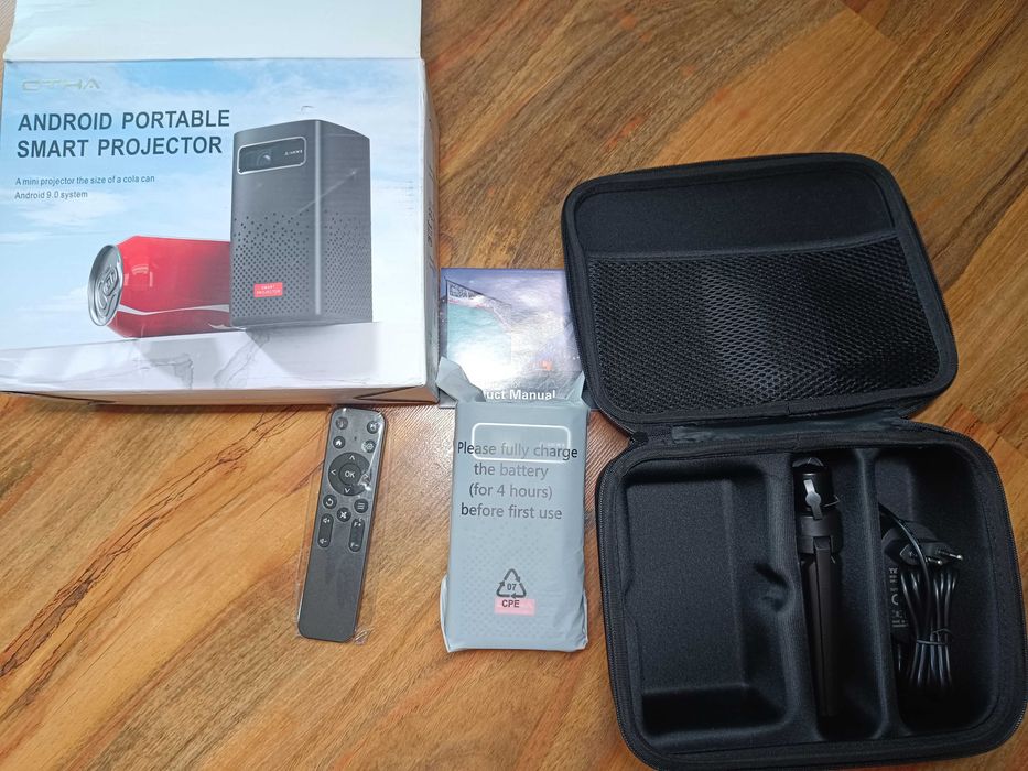 Мини проектор C900 1080P 4K, WiFi и BT5, Android 9 Smart DLP...