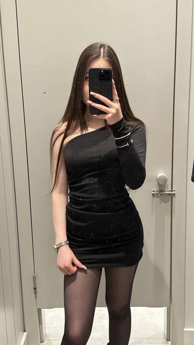 Вечернее платье черное короткое