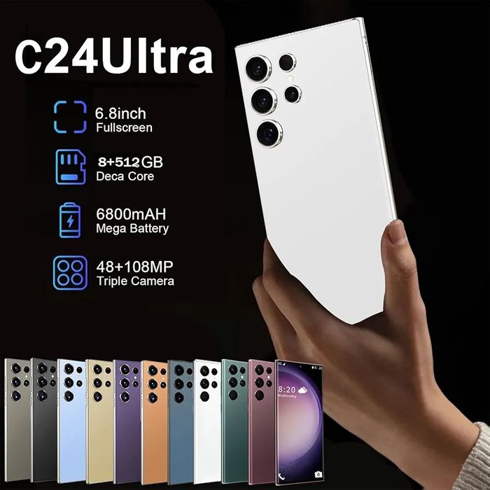 Telefon mobil smartphone Viqee S24 Ultra 5G cu stilou dual sim Nou