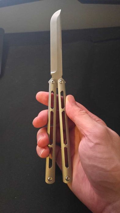 Balisong/cutit butterfly trainer din titan, TheOne Tsunami