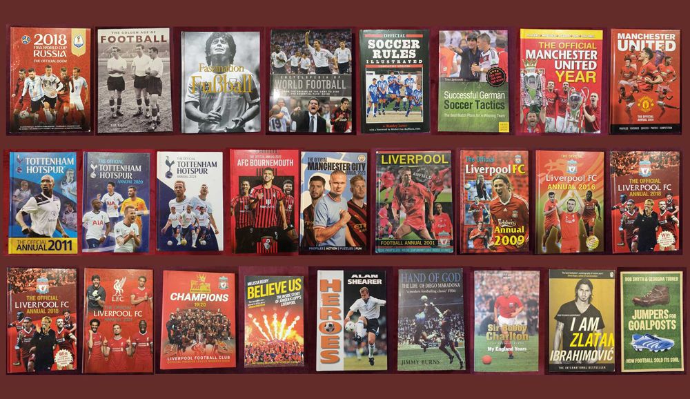 26 футболни енциклопедии, биографии, справочници, история