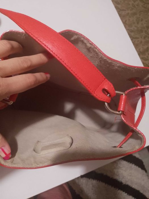 Чанта FURLA в цвят корал