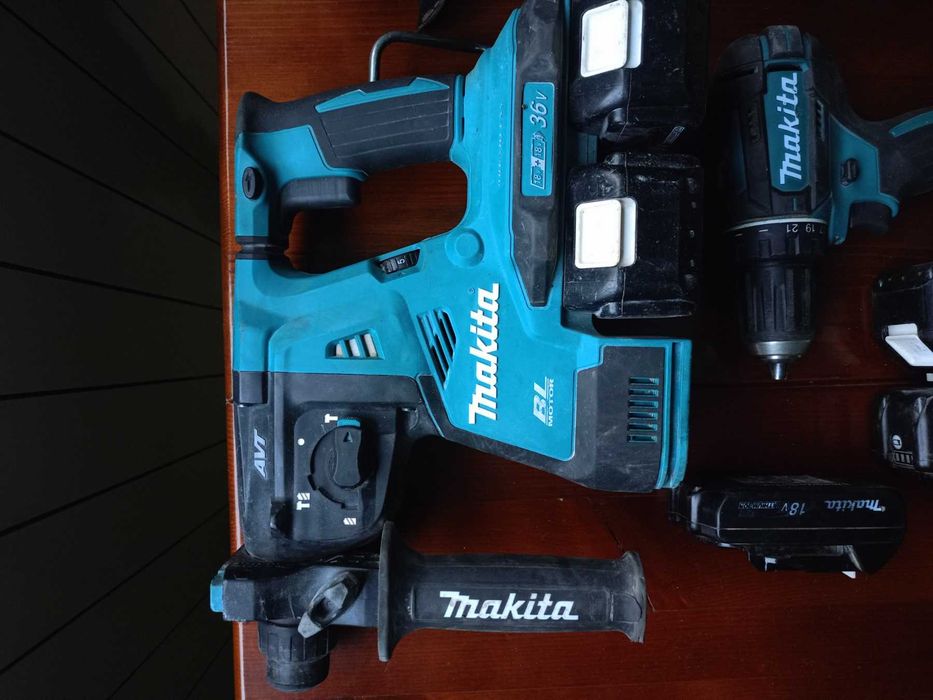 Машини Makita HM1213C SDS MAX, DHR280, DDF482, батерии BL1830 BL1840 BL1850 BL1860.