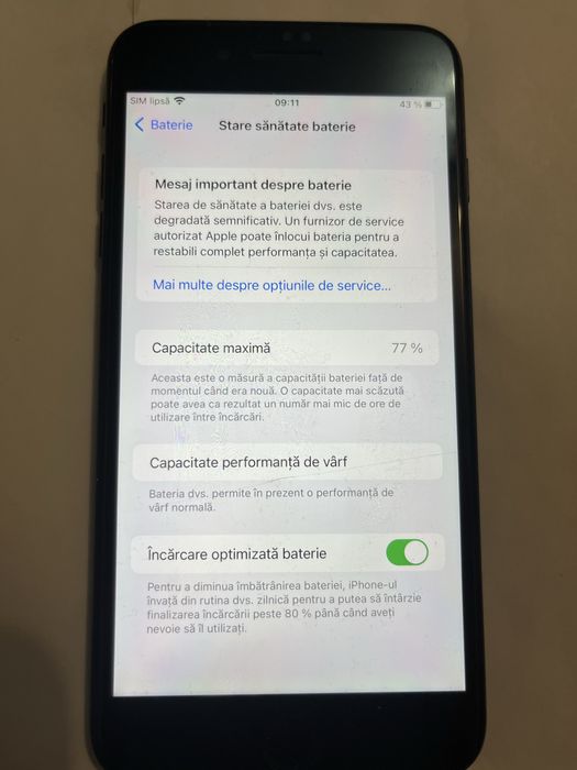 Iphone 7 plus 256 Gb 77% baterie,functional perfect