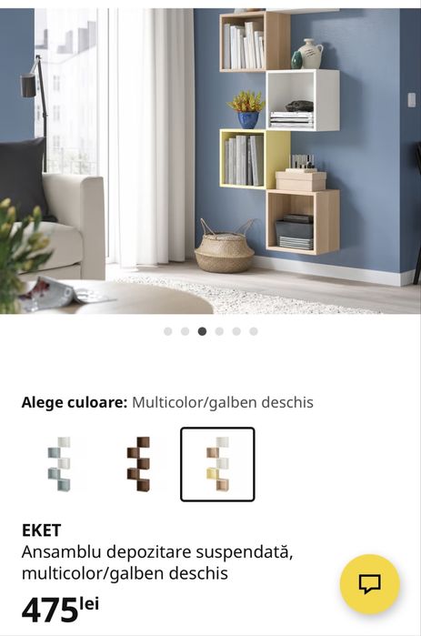 Ansamblu depozitare Ikea 5 cuburi