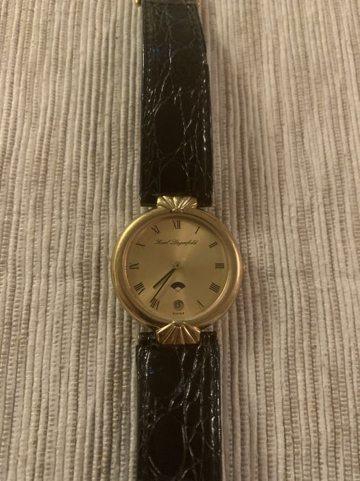 Ceas Vintage Karl Lagerfeld Moonphase (Faze Lună) – Autentic, Model Rar