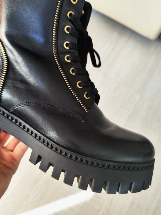 Дамски есенни Боти Sergio Bardi Черна естествена кожа 40 номер