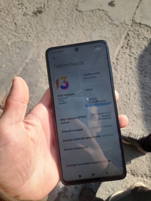Poco X3 pro kafolati bilan