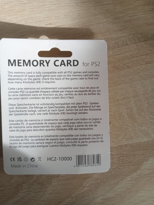 Ps 2 memory card