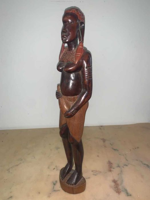 Statuie africana din lemn abanos