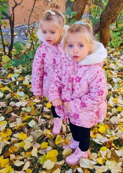 Geacă fete roz groasă îmblanita iarna MĂRIMEA 92