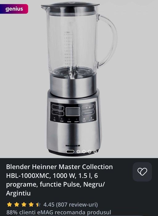 Blender Heinner Bine Intretinut