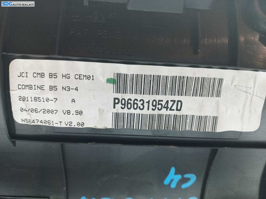 Display Ecran Ceas Ceasuri Afisaj Vitezometru Turometru Bord Citroen C4 2004 - 2008 Cod P96631954ZD 216742437 28114360 [X3439]