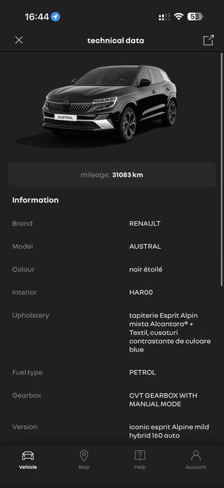 Vand Renault Austral 2024 Mild Hybrid 160cp Black Edition