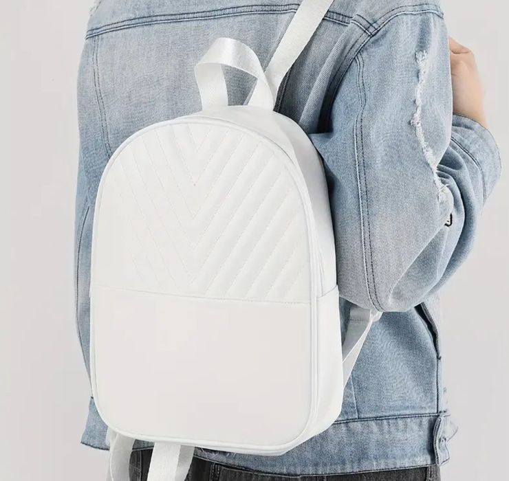 Новый белый городской рюкзак вместительный сумка чемодан