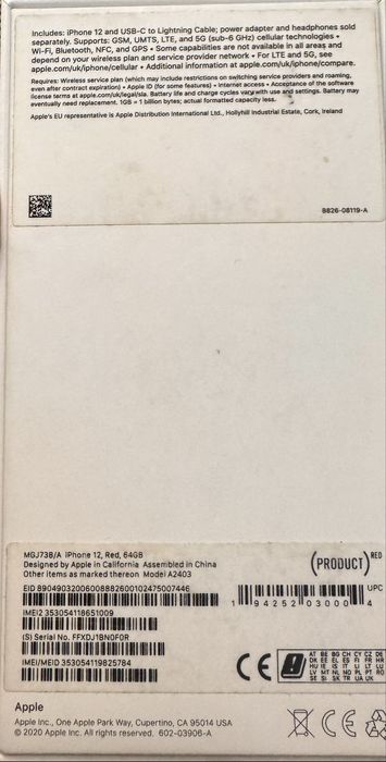 Iphone 12 64 gb red